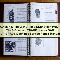 Case 430 Tier 3 440 440CT Skid Steer Compact Track Loader Service Repair Workshop Manual PDF