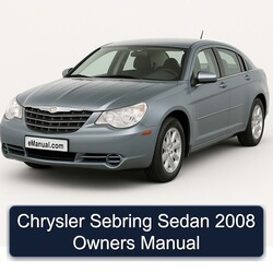 2008 Chrysler Sebring Sedan Owners Owner's Manual PDF