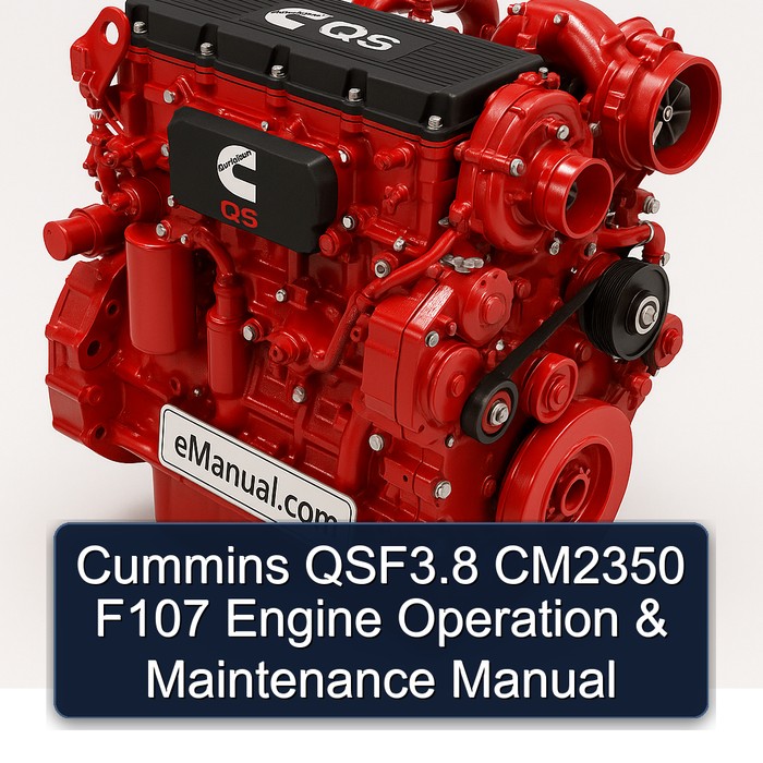 Cummins QS Series Qsf3.8 CM2350 F107 Engine Operation Service Repair Workshop Manual PDF