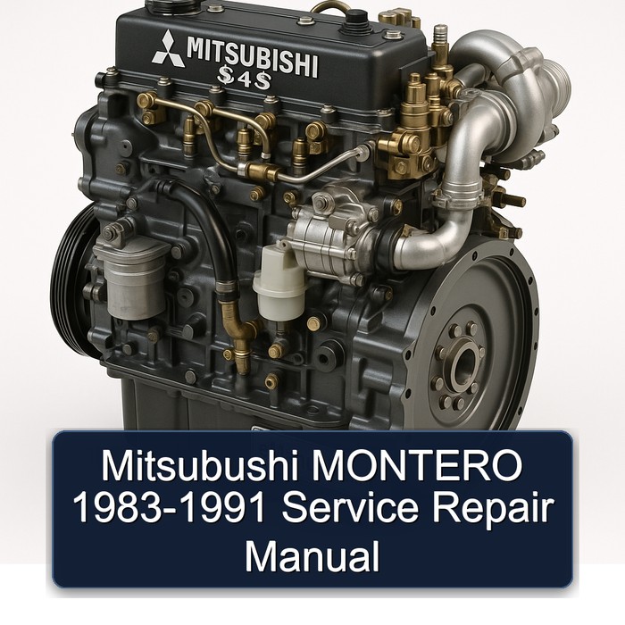 1983-1991 Mitsubishi S 4 Series Mitsubushi Montero Service Repair Workshop Manual PDF