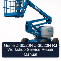Genie Z-30/20n RJ Service Repair Workshop Manual PDF