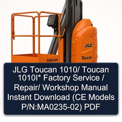 JLG Toucan 1010/ 1010i / (ce Models P/n:ma0235-02) Service Repair Workshop Manual PDF