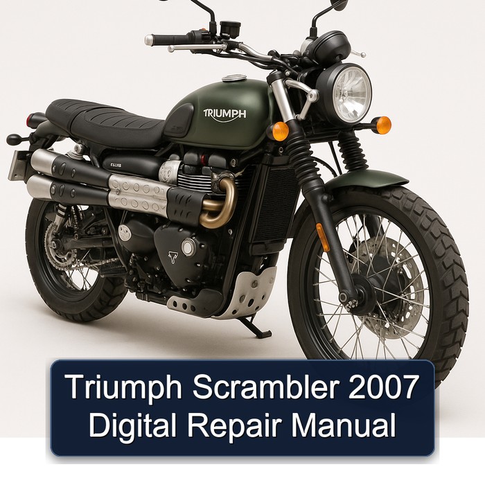 2007 Triumph Scrambler Digital Service Repair Workshop Manual PDF