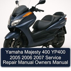 2005-2007 Yamaha Majesty 400 YP400 Owners Owner's Manual PDF