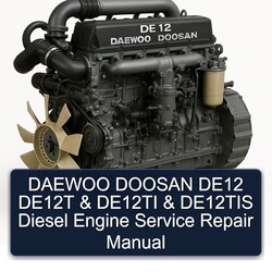 Daewoo Doosan DE12 DE12T DE12TI DE12TIS Diesel Engine Service Repair Workshop Manual PDF