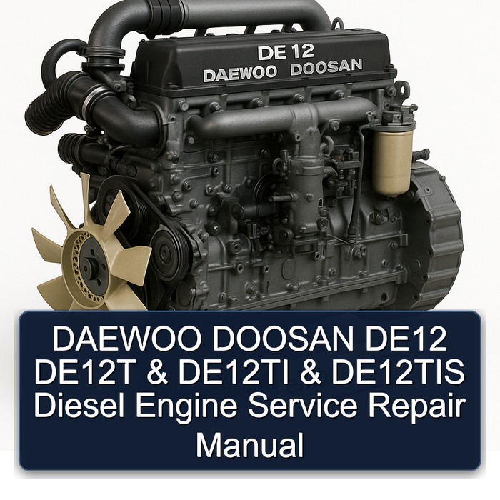 Daewoo Doosan DE12 DE12T DE12TI DE12TIS Diesel Engine Service Repair Workshop Manual PDF