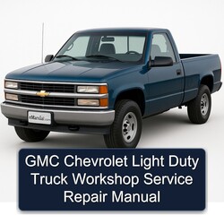 Chevrolet Light Truck Models GMC Duty Service Repair Workshop Manual PDF