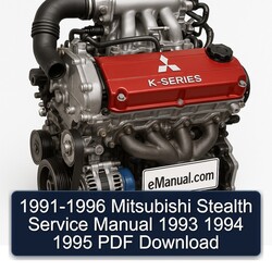 1991-1996 Mitsubishi K Series Stealth Service Repair Workshop Manual PDF