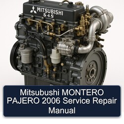 2006 Mitsubishi S 4 Series Mitsubushi Montero Pajero Service Repair Workshop Manual PDF