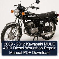 2009-2012 Kawasaki Mule 4010 Diesel Service Repair Workshop Manual PDF