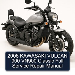 2006 KAWASAKI VULCAN 900 VN900 Classic Full Manual de servicio y reparación 