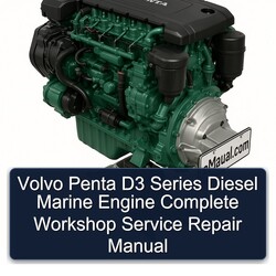 Volvo Penta D3 Series Diesel Marine Engine Service Repair Workshop Manual PDF