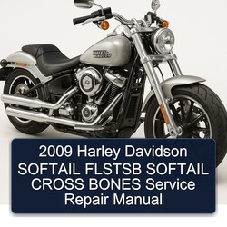 2009 Harley Davidson Softail Flstsb Cross Bones Service Repair Workshop Manual PDF