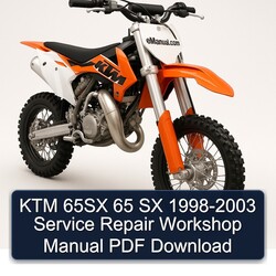 1998-2003 KTM 65 65SX SX Service Repair Workshop Manual PDF