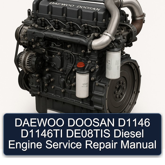 Daewoo Doosan DE08TIS D1146 D1146TI Diesel Engine Service Repair Workshop Manual PDF