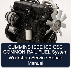 Cummins ISB / Isbe QSB Series Common Rail Fuel System Service Repair Workshop Manual PDF