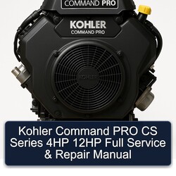 Kohler Command Pro Models CS Series 4HP 12HP Service Repair Workshop Manual PDF