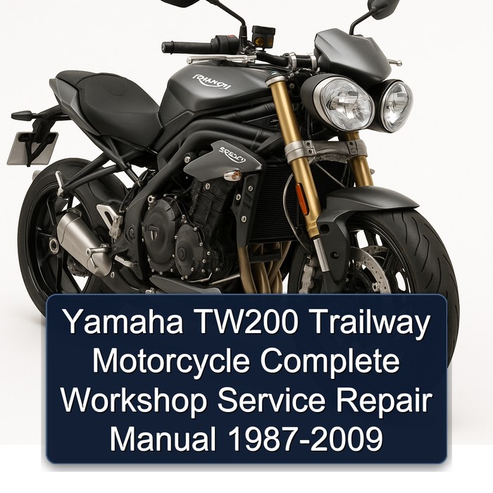 1987-2009 Yamaha TW Models TW200 Trailway Motorcycle Service Repair Workshop Manual PDF