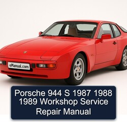 1987-1989 Porsche 944 Service Repair Workshop Manual PDF