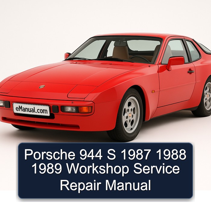 1987-1989 Porsche 944 Service Repair Workshop Manual PDF
