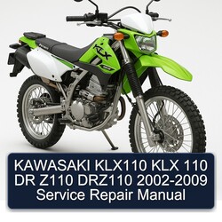 2002-2009 Kawasaki KLX Series KLX110 110 DR Z110 DRZ110 Service Repair Workshop Manual PDF
