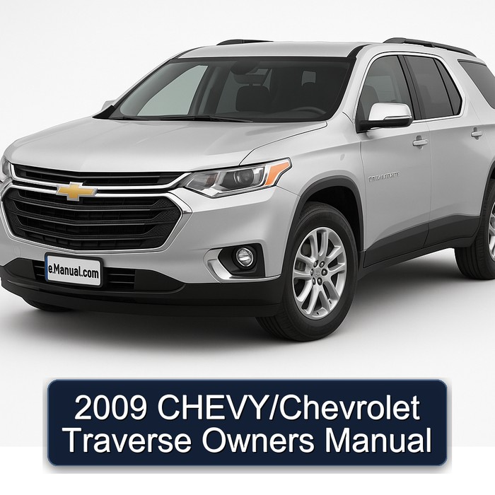 2009 Chevrolet Chevy / Traverse Owners Owner's Manual PDF