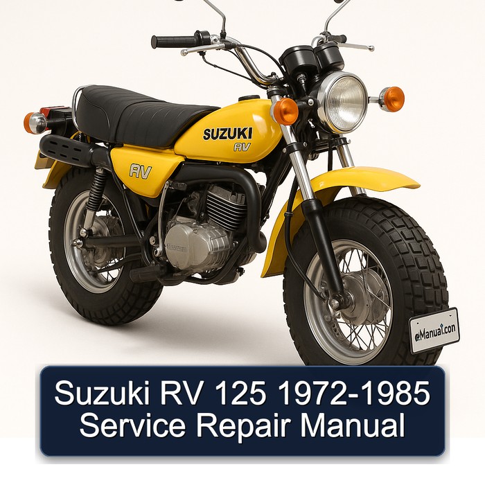 1972-1985 Suzuki RV Series 125 Service Repair Workshop Manual PDF