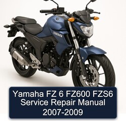2007-2009 Yamaha FZ Models 6 FZ600 FZS6 Service Repair Workshop Manual PDF