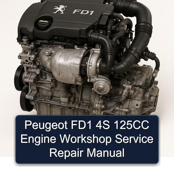 Peugeot FD1 4S 125CC Engine Service Repair Workshop Manual PDF