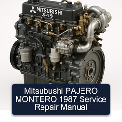 1987 Mitsubishi S 4 Series Mitsubushi Pajero Montero Service Repair Workshop Manual PDF