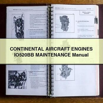 Continental Aircraft Engines IO520BB Service Repair Workshop Manual PDF
