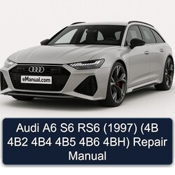 1997 Audi RS6 A6 S6 (4b 4b2 4b4 4b5 4b6 4bh) Service Repair Workshop Manual PDF