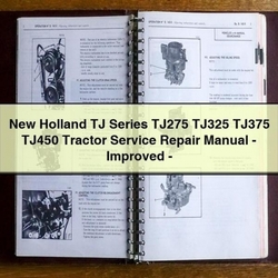New Holland TJ Series TJ275 TJ325 TJ375 TJ450 Tractor - Improved Service Repair Workshop Manual PDF