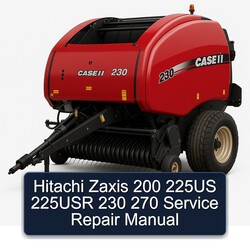 Hitachi Zaxis 200 225US 225USR 230 270 Service Repair Workshop Manual PDF