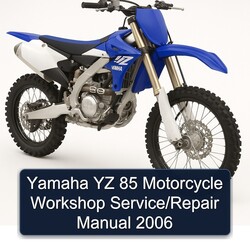 2006 Yamaha YZ Models 85 Motorcycle Service Repair Workshop Manual PDF