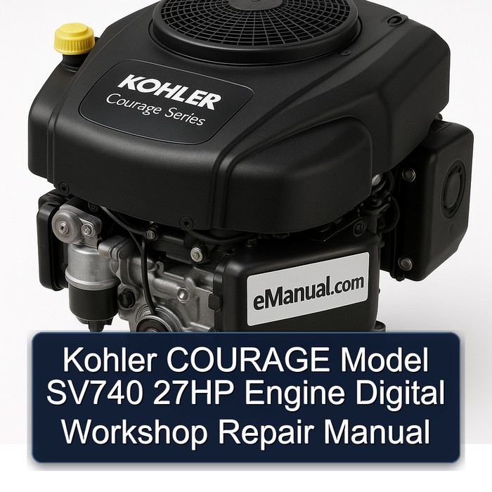 Kohler Courage Series Model SV740 27HP Engine Digital Service Repair Workshop Manual PDF
