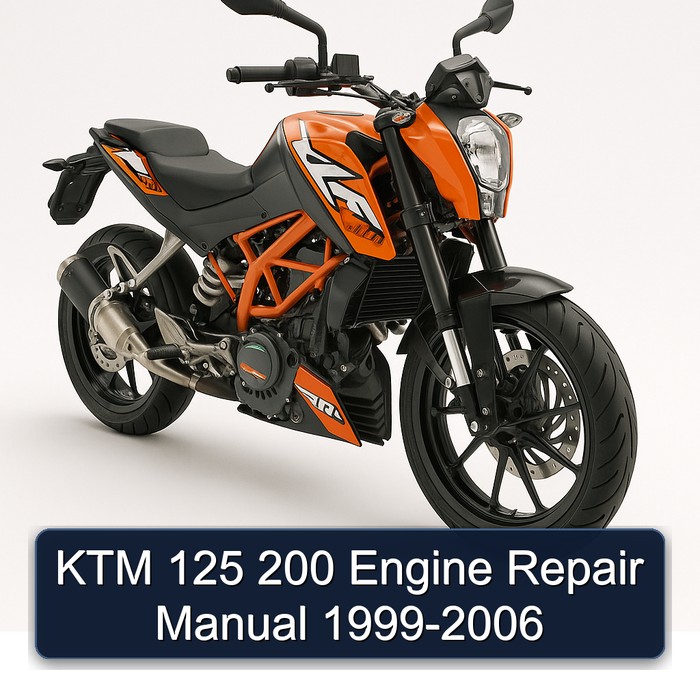 1999-2006 KTM 125 200 Engine Service Repair Workshop Manual PDF