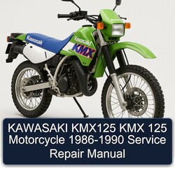 1986-1990 Kawasaki KMX Models KMX125 125 Motorcycle Service Repair Workshop Manual PDF