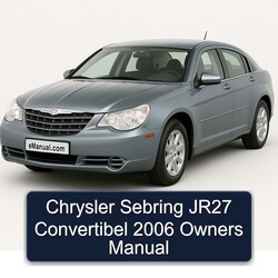2006 Chrysler Sebring JR27 Convertibel Owners Owner's Manual PDF
