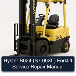 Hyster B024 (s7.00xl) Forklift Service Repair Workshop Manual PDF