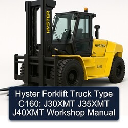 Hyster Forklift Truck Type C160: J30XMT J35XMT J40XMT Service Repair Workshop Manual PDF