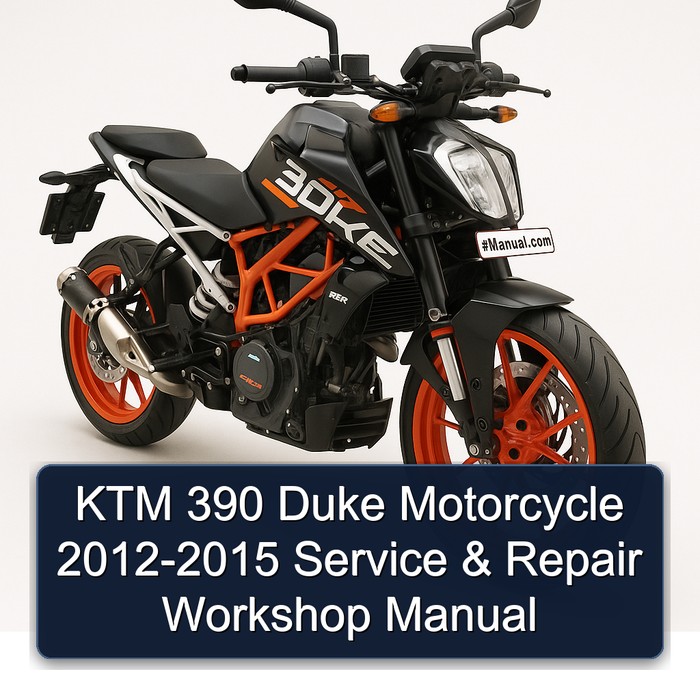 2012-2015 KTM 390 Duke Motorcycle Service Repair Workshop Manual PDF