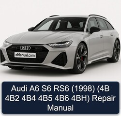1998 Audi RS6 A6 S6 (4b 4b2 4b4 4b5 4b6 4bh) Service Repair Workshop Manual PDF