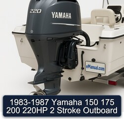 1983-1987 Yamaha 150 175 200 220hp 2 Stroke Outboard