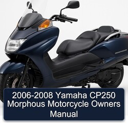 2006-2008 Yamaha CP250 Morphous Motorcycle Owners Owner's Manual PDF