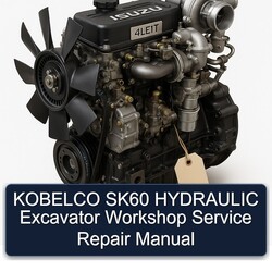 Kobelco SK60 Hydraulic Excavator Service Repair Workshop Manual PDF