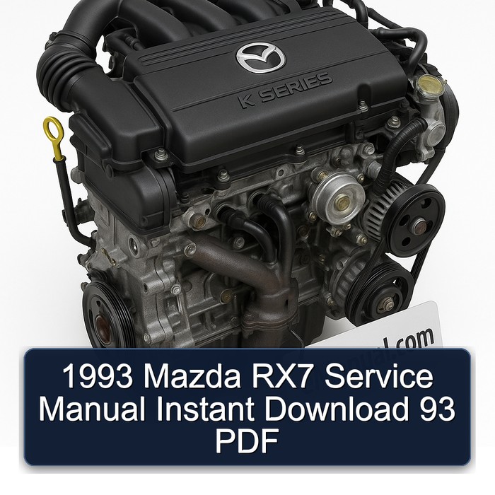1993 Mazda B Series RX7 93 Service Repair Workshop Manual PDF