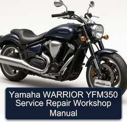 Yamaha Warrior YFM350 Service Repair Workshop Manual PDF