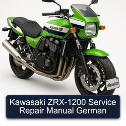 Kawasaki ZRX Models ZRX-1200 German Service Repair Workshop Manual PDF