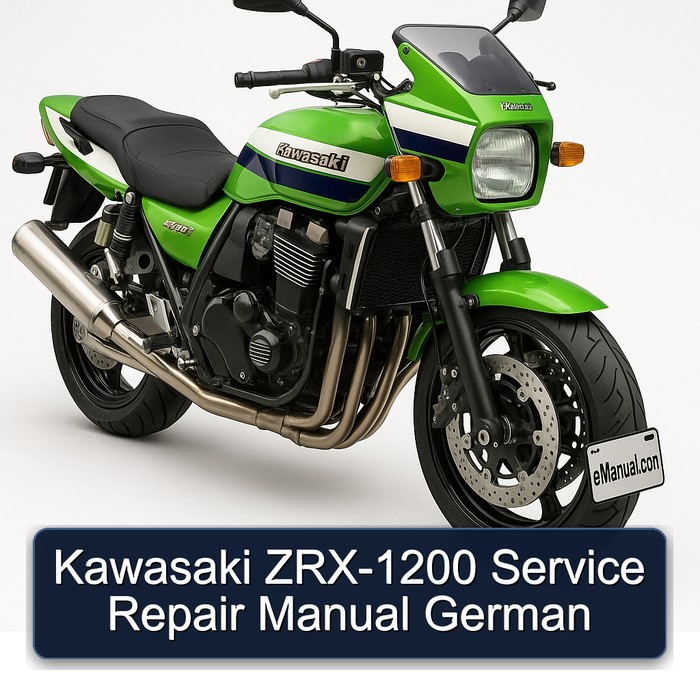Kawasaki ZRX Models ZRX-1200 German Service Repair Workshop Manual PDF